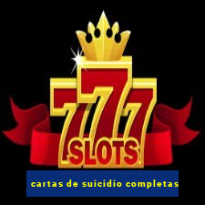 cartas de suicidio completas